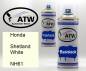 Preview: Honda, Shetland White, NH61: 400ml Sprühdose + 400ml Klarlack - Set, von ATW Autoteile West.